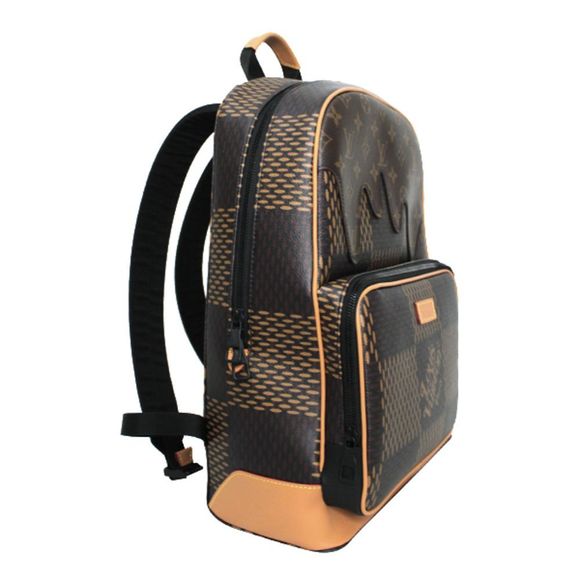 Louis Vuitton Backpack Campus Damier Giant Monogram Brown Black Hardware - Picture 2 of 8